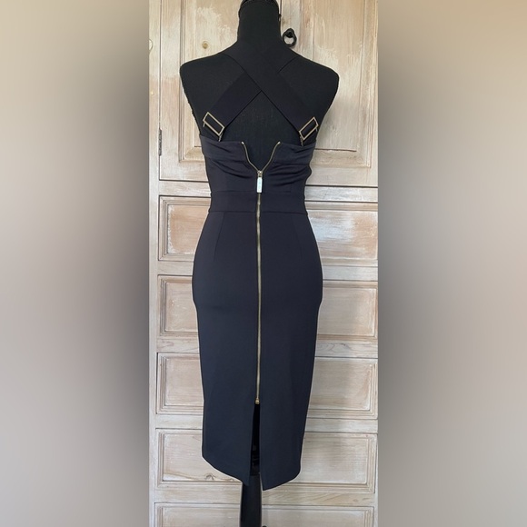 Ted Baker London Floral Crossback Strap Bodycon Midi DressSize 0 - Picture 5 of 12